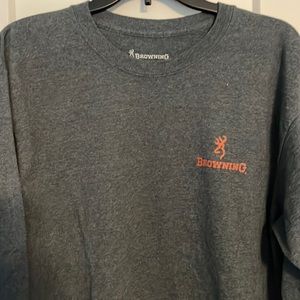 Browning Men’s Large Deer Logo Graphic Long Sleeve T-Shirt